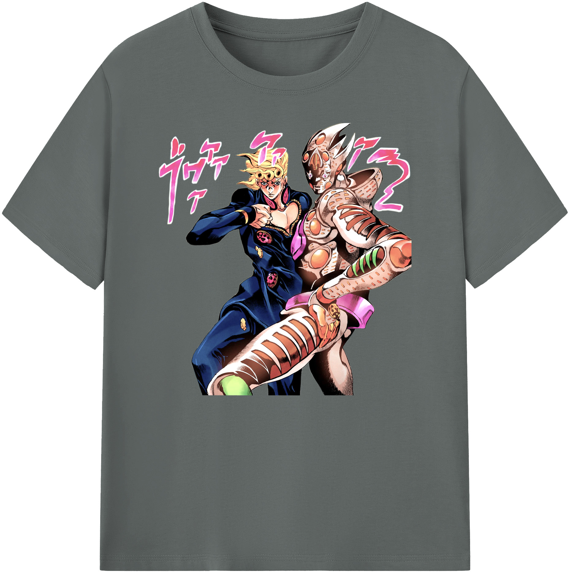（画像用） ジョジョの奇妙な冒険 ジョルノ?ジョバァーナ JoJo's Bizarre Adventure Giorno Giovanna 綿100％ メンズ半袖Tシャツ｜肌触りやわらか＆通気性